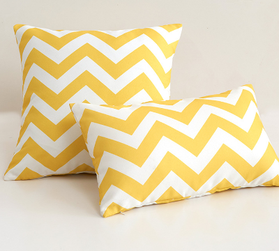 Striped Waterproof Outdoor Throw Pillow with Insert Two Size Options
