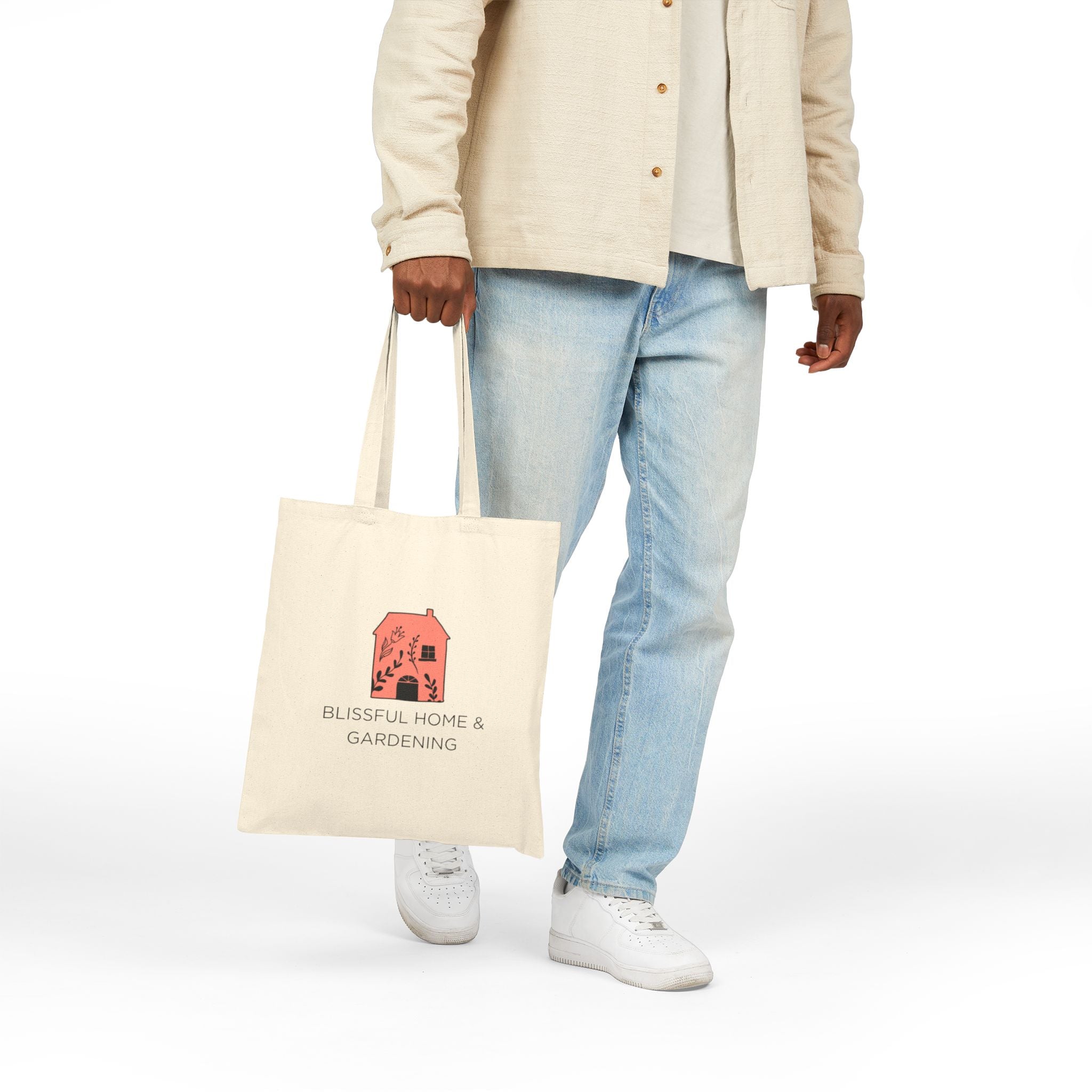 Blissful Home & Gardening Canvas Tote