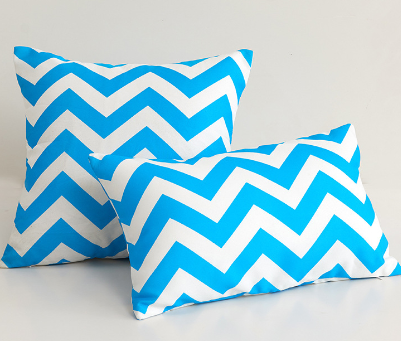 Striped Waterproof Outdoor Throw Pillow with Insert Two Size Options