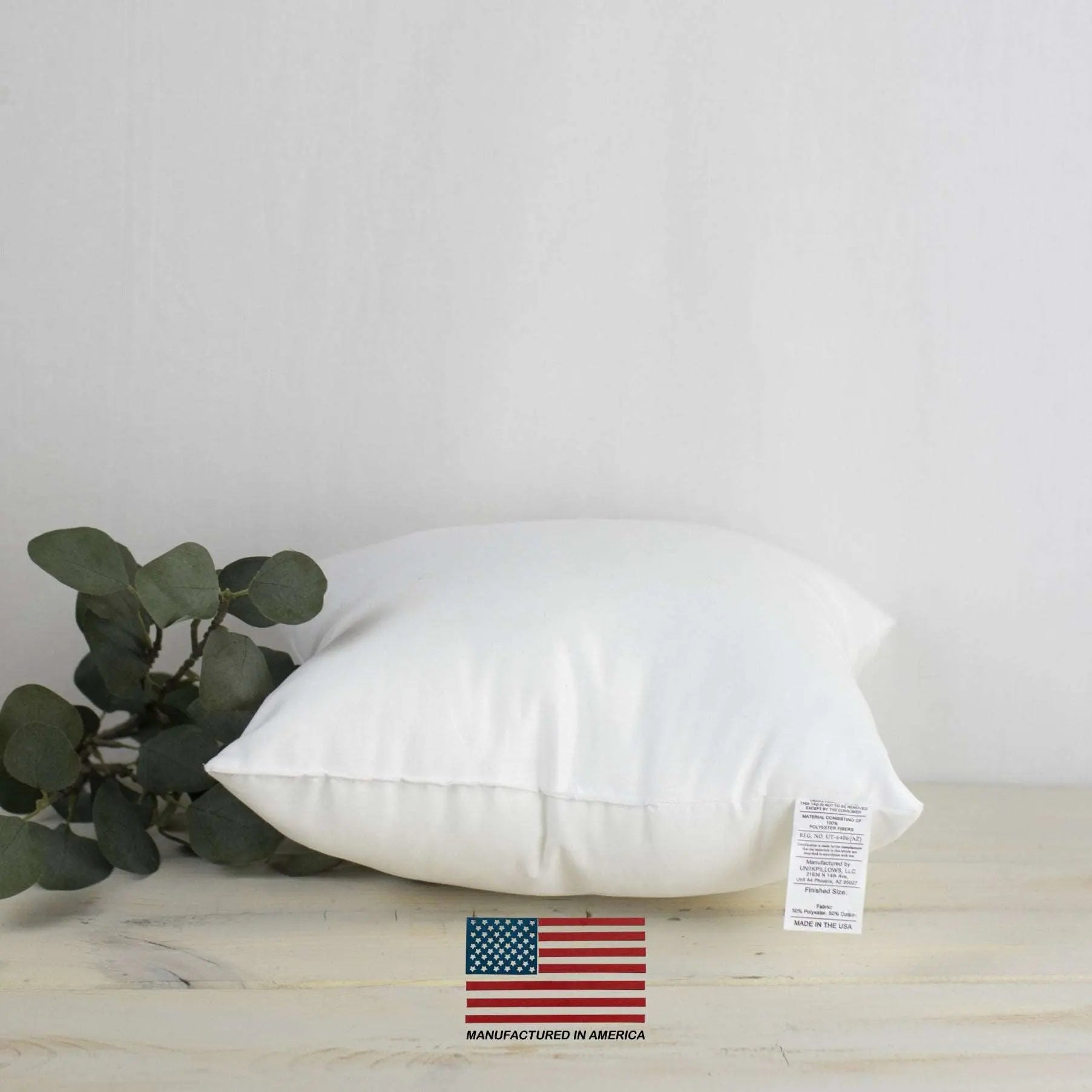 25x25 Polyester Pillow Insert Indoor Outdoor Hypoallergenic Cushion