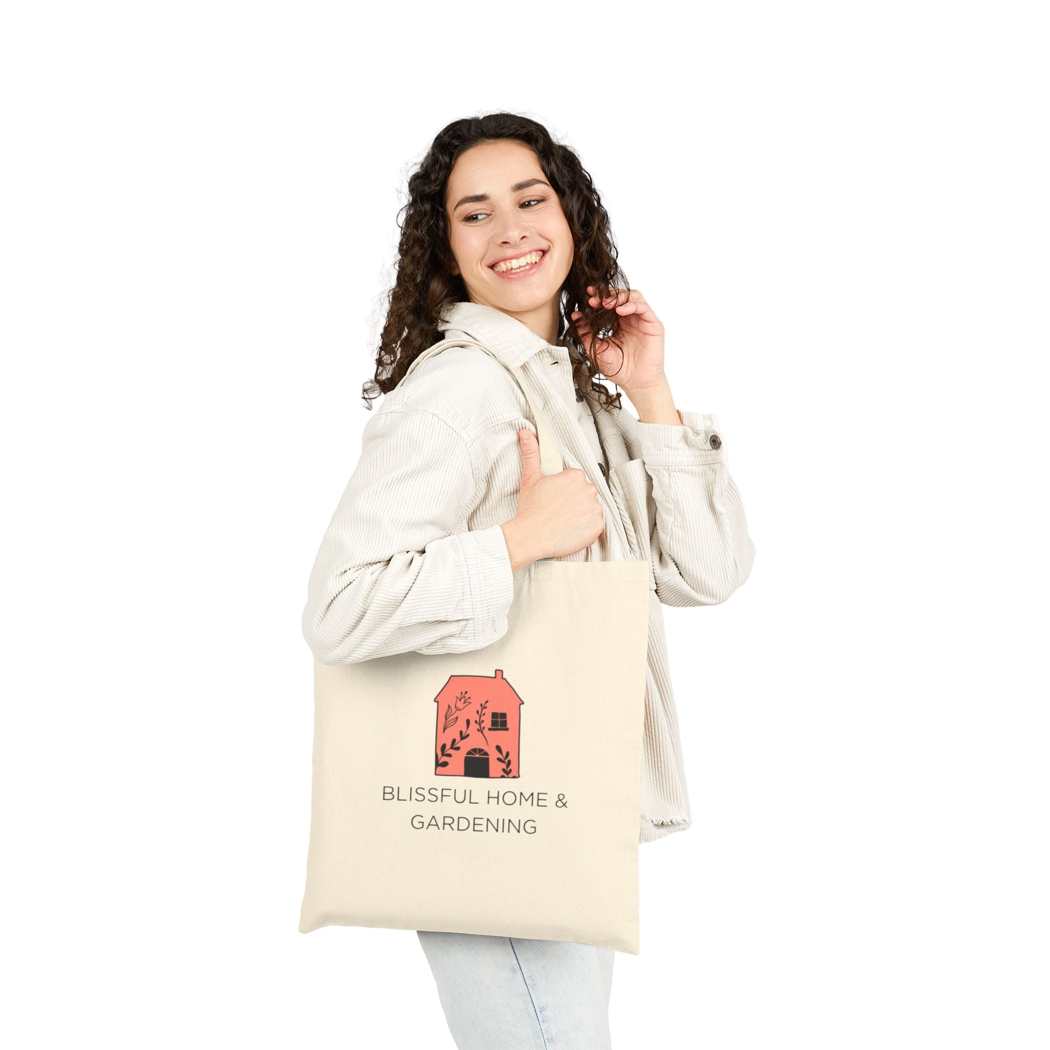 Blissful Home & Gardening Canvas Tote