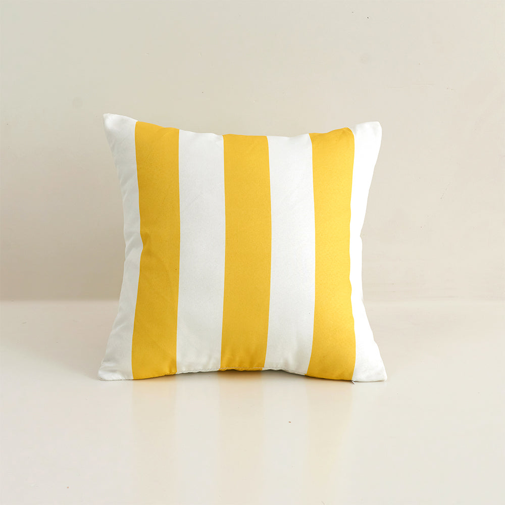 Striped Waterproof Outdoor Throw Pillow with Insert Two Size Options