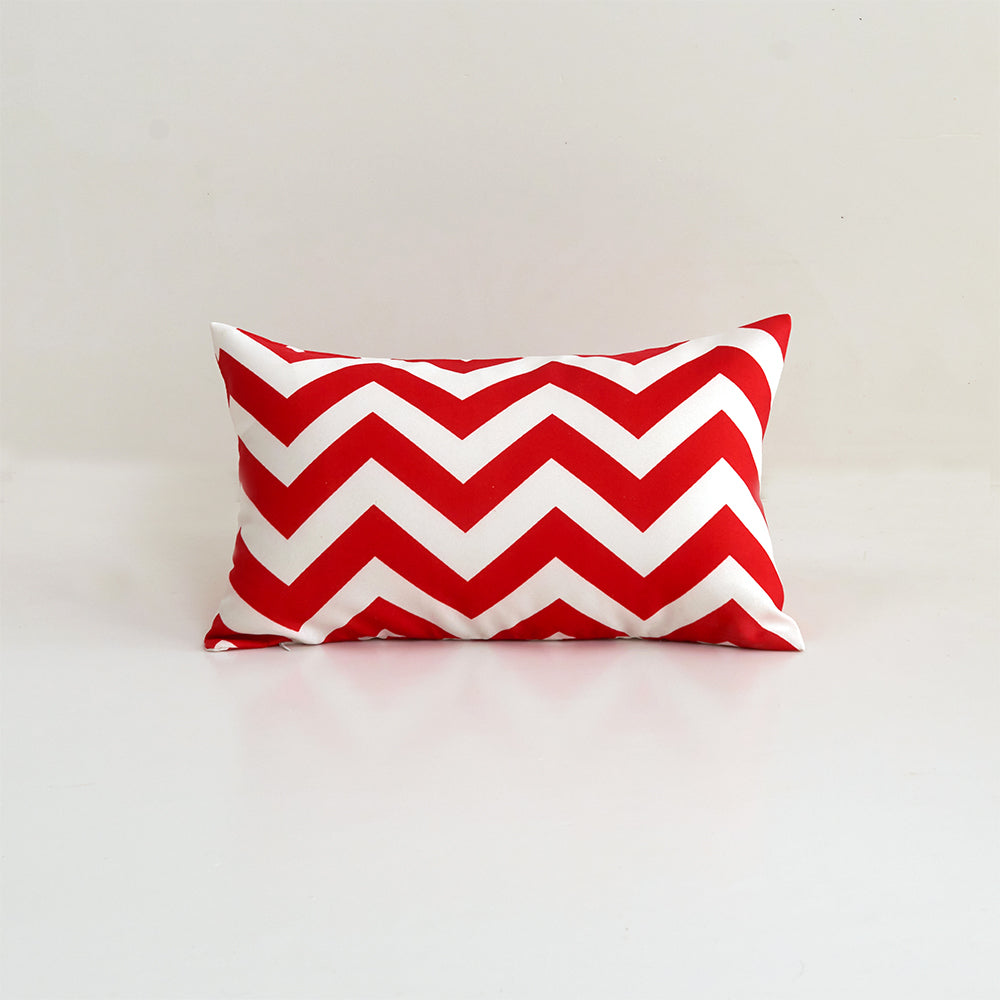 Striped Waterproof Outdoor Throw Pillow with Insert Two Size Options