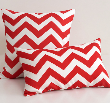 Striped Waterproof Outdoor Throw Pillow with Insert Two Size Options