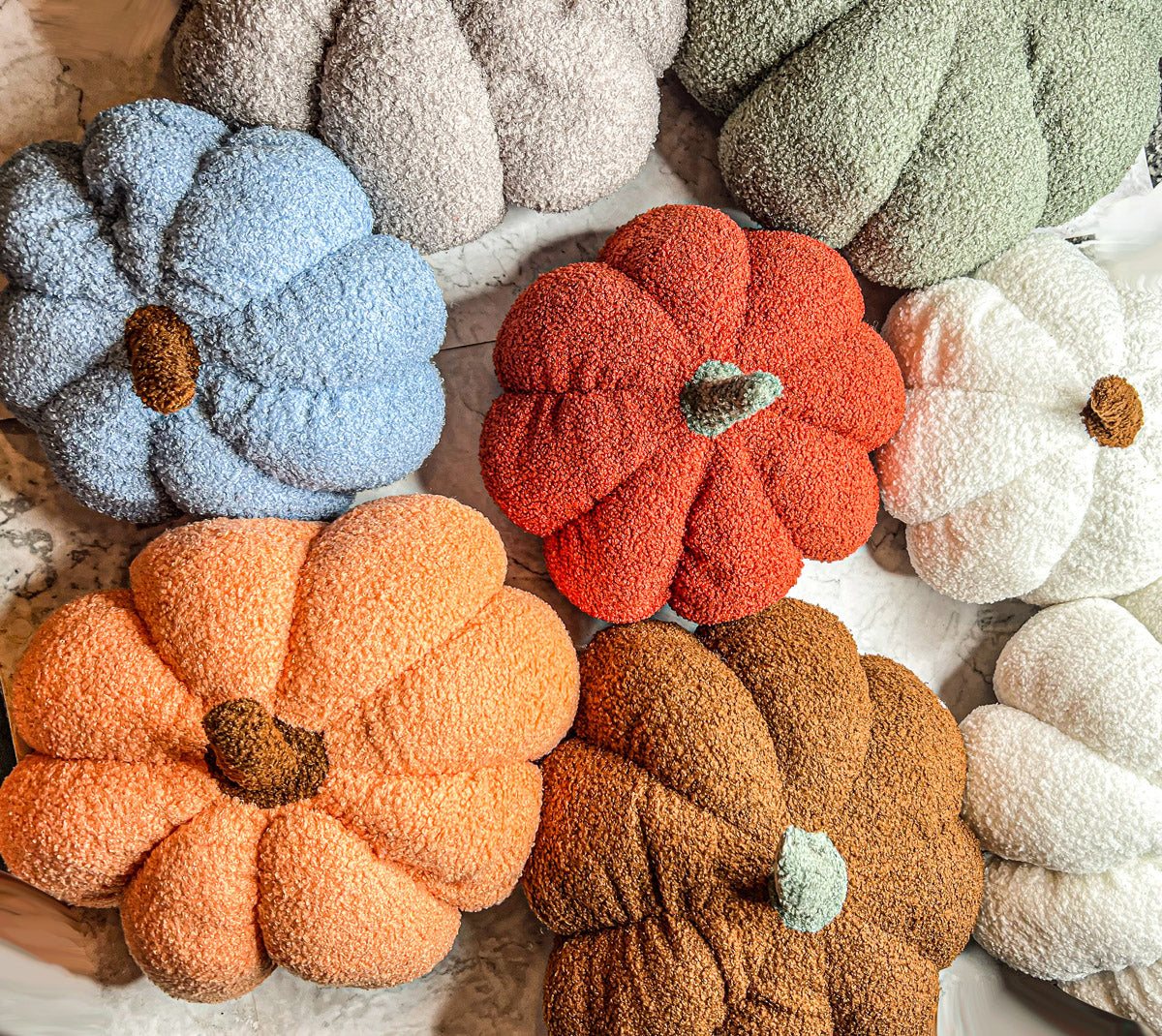 Plush Pumpkin Pillow Handmade Fall Decorative Cushion Soft Cuddle