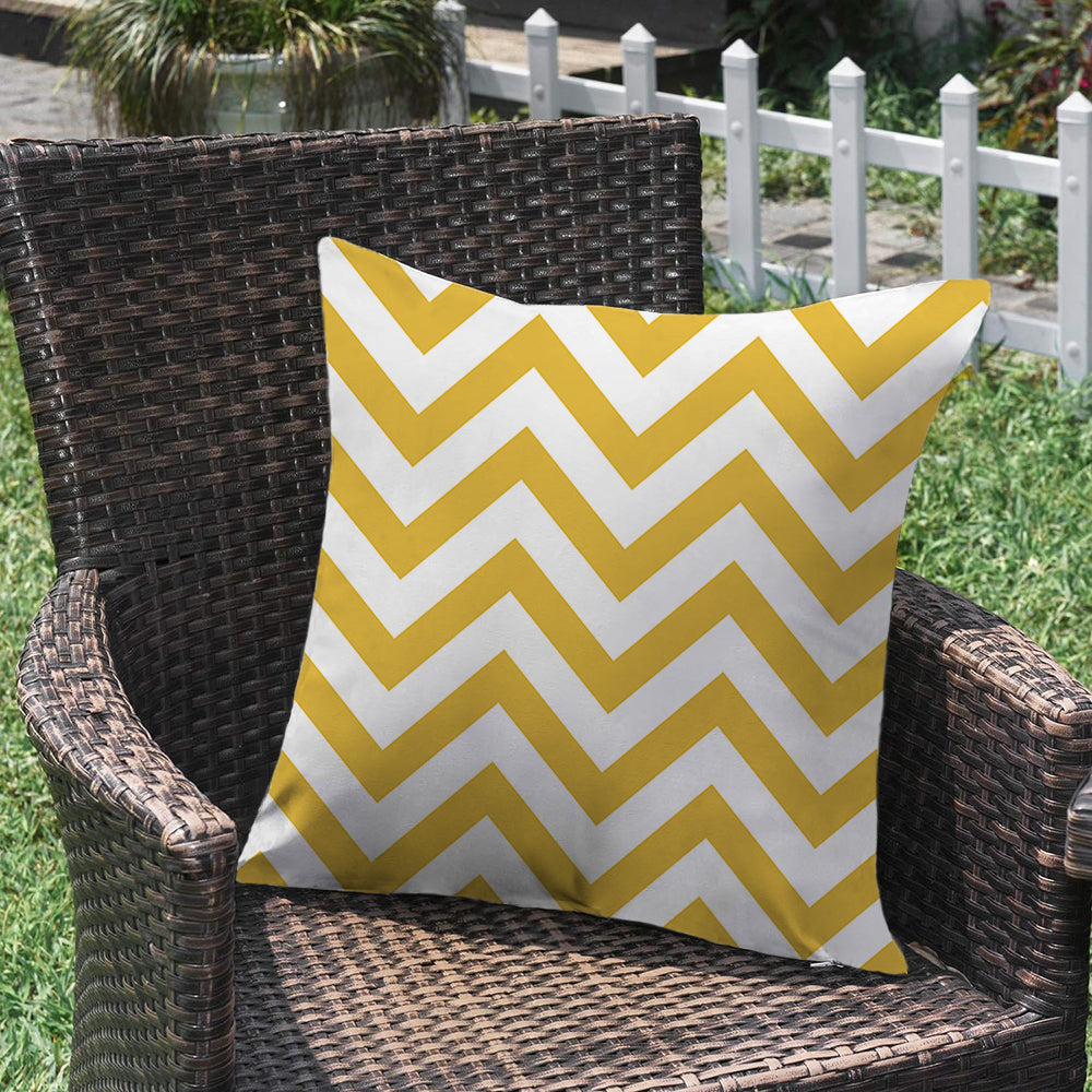 Striped Waterproof Outdoor Throw Pillow with Insert Two Size Options