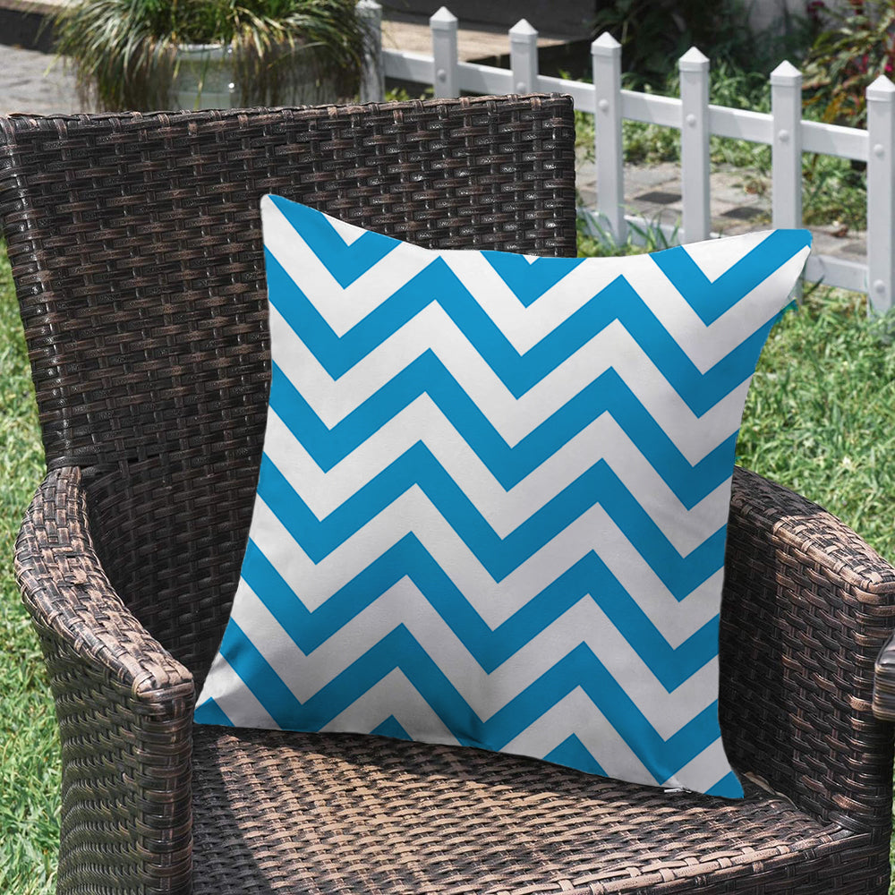 Striped Waterproof Outdoor Throw Pillow with Insert Two Size Options