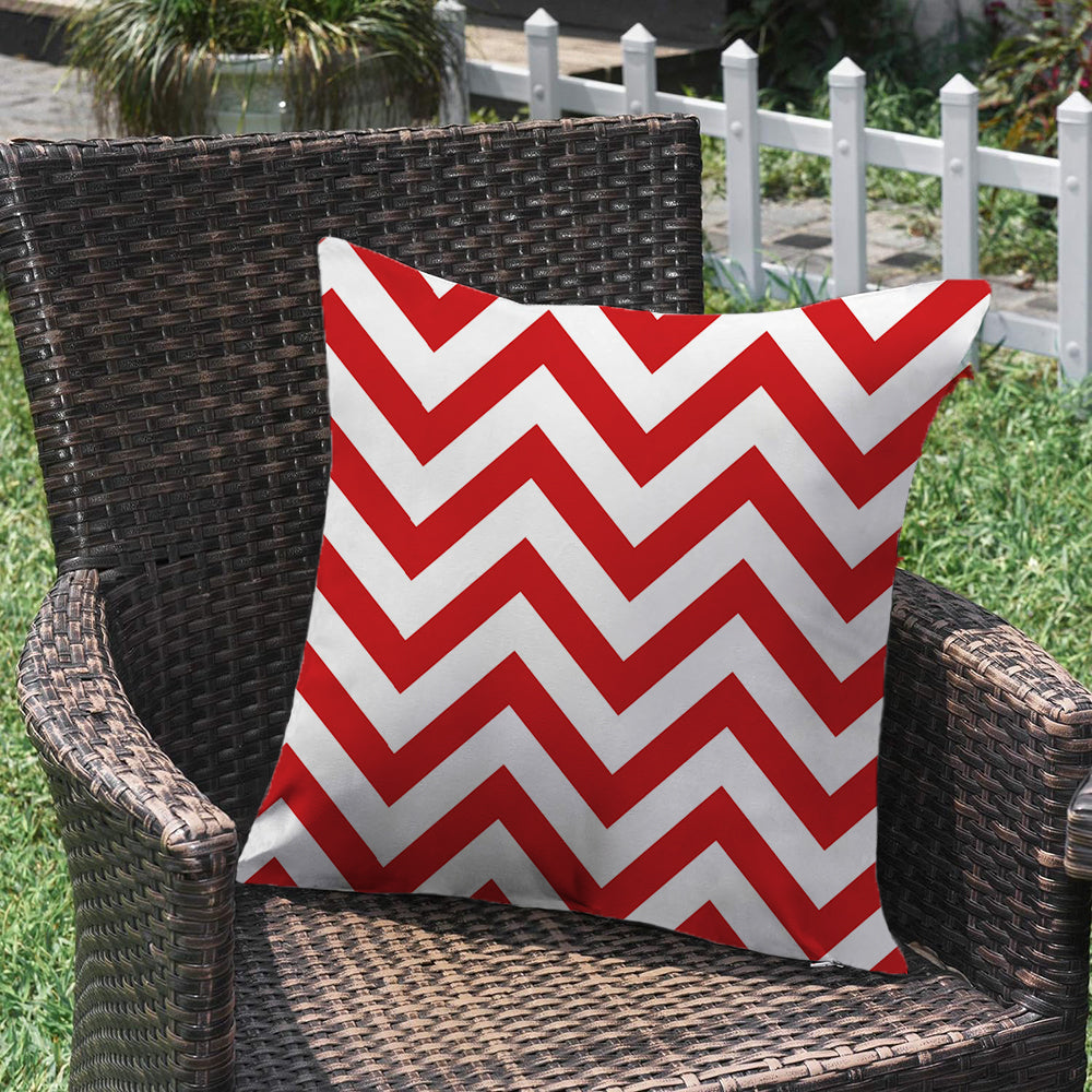 Striped Waterproof Outdoor Throw Pillow with Insert Two Size Options