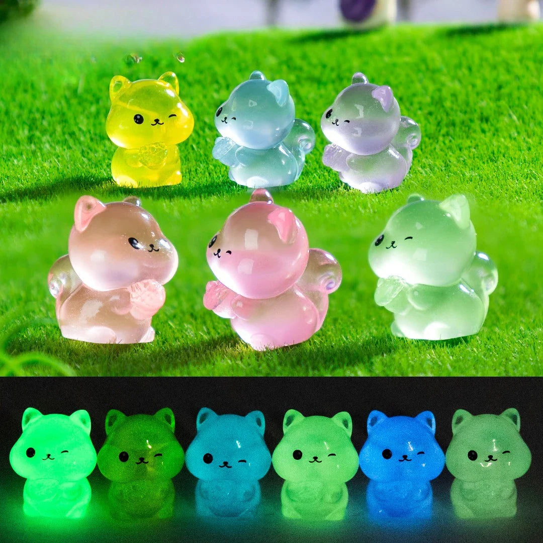 Luminous Resin Spider Miniature Ornaments DIY Jewelry Garden Decor