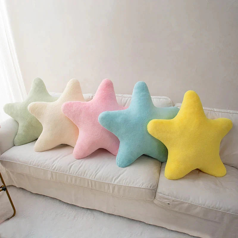 Star Shaped Plush Pillow Soft Cute Decorative Cushion for Kids