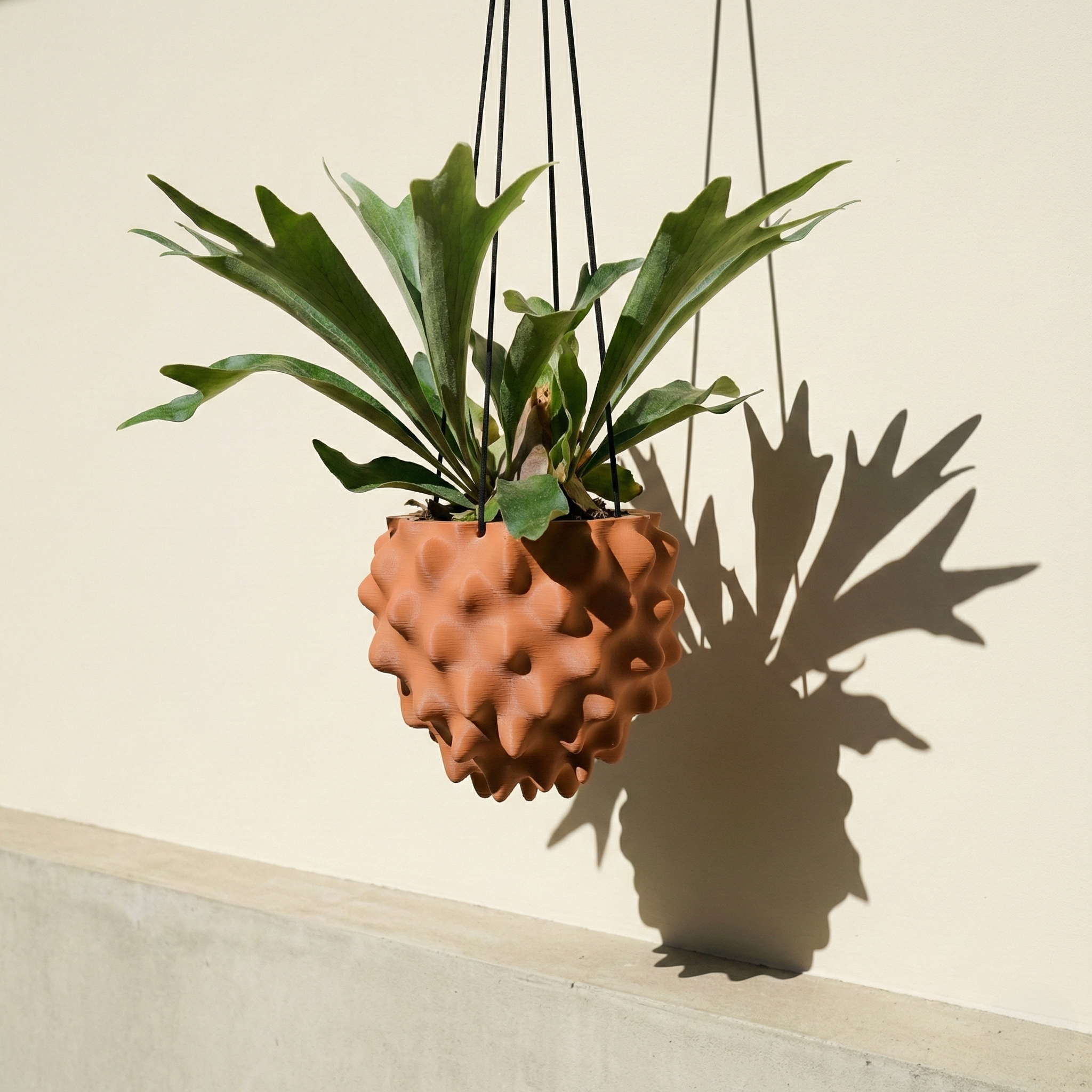 hanging planter with drainage The Creature Orb Hanging Planter Pot With Drainage