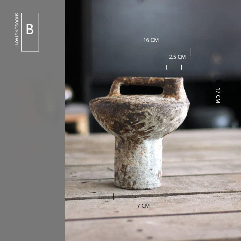 Handmade Ceramic Vase for Dried Flowers
