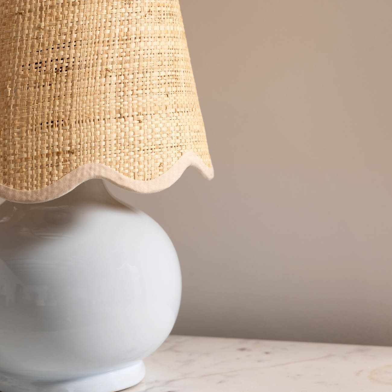 Blue Ceramic Table Lamp Solid Modern Home Lighting