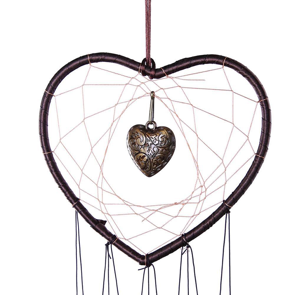 Love Shape Wind Chimes Metal Tube Hanging Decor Gift
