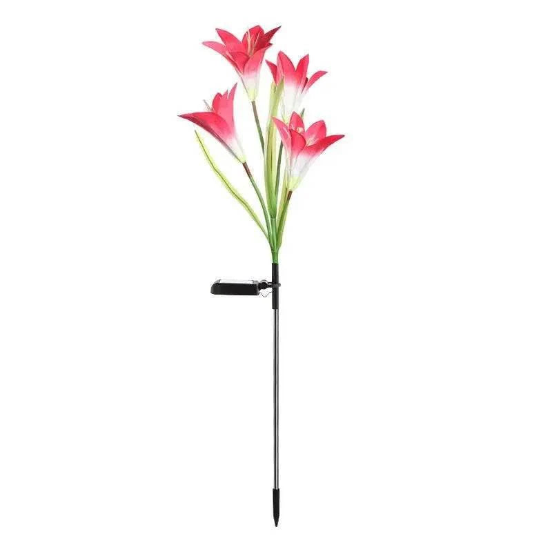 Outdoor Solar Lily Garden Lights - Decorative Pathway Lighting