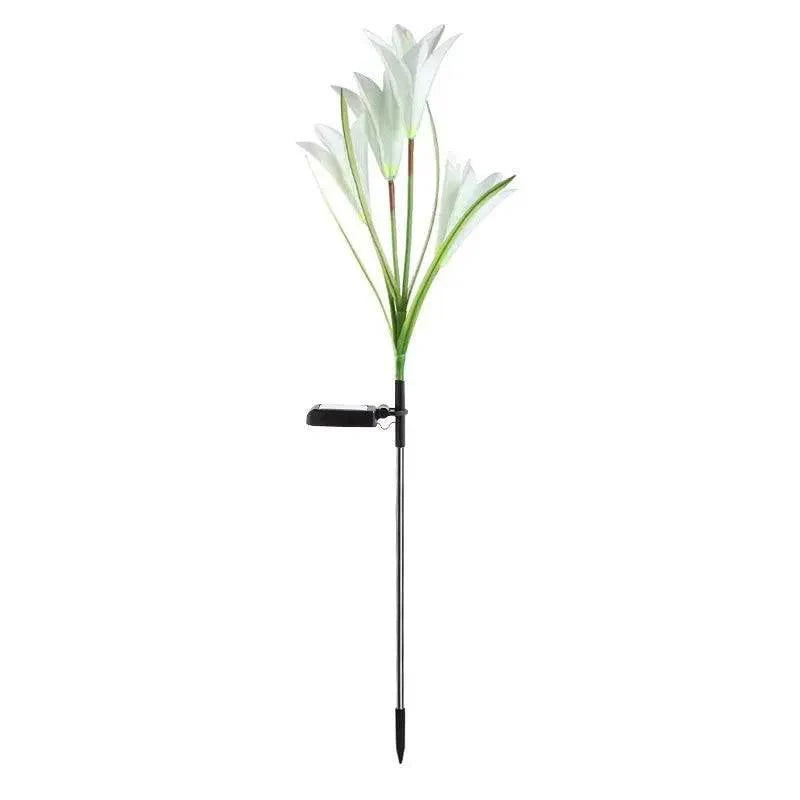 Outdoor Solar Lily Garden Lights - Decorative Pathway Lighting