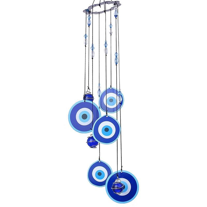 Turkish Evil Eye Hanging Ornament Wind Chime Protection Decor